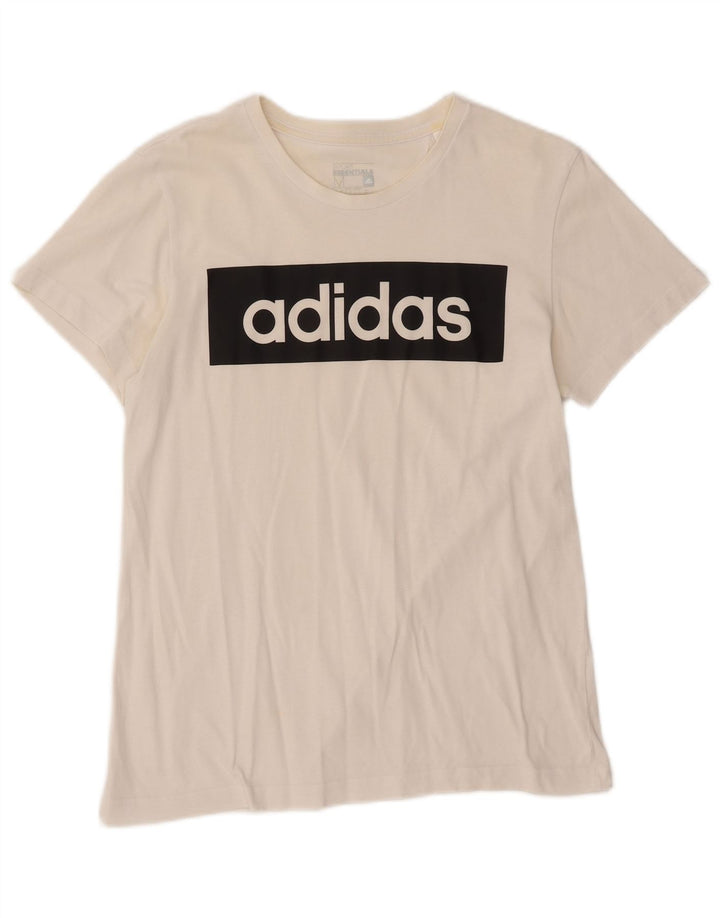 ADIDAS Mens Climalite Graphic T-Shirt Top Medium White