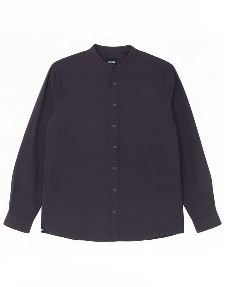 Joop Mens Shirt XL Navy Blue Linen