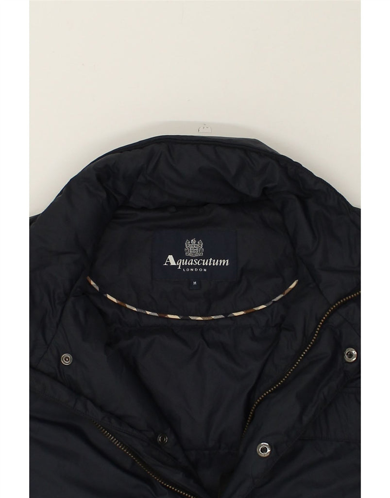 AQUASCUTUM Mens London Windbreaker Jacket UK 38 Medium Black Polyamide | Vintage Aquascutum | Thrift | Second-Hand Aquascutum | Used Clothing | Messina Hembry 