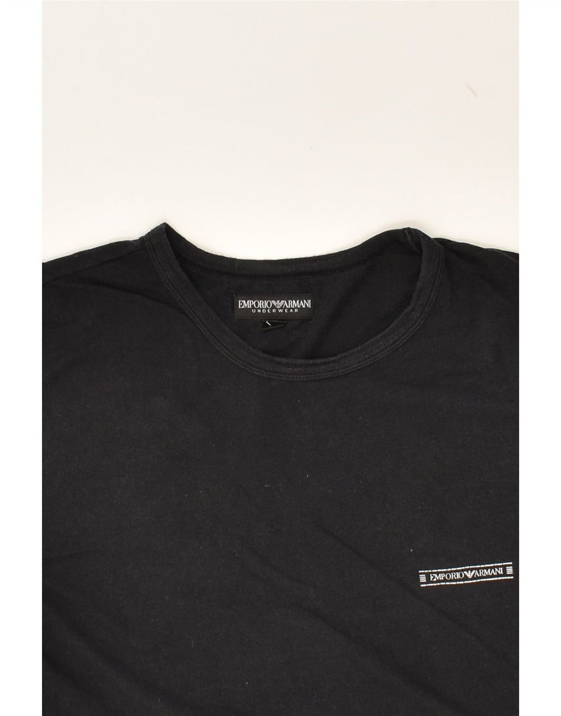 EMPORIO ARMANI Mens T-Shirt Top XS Black | Vintage Emporio Armani | Thrift | Second-Hand Emporio Armani | Used Clothing | Messina Hembry 