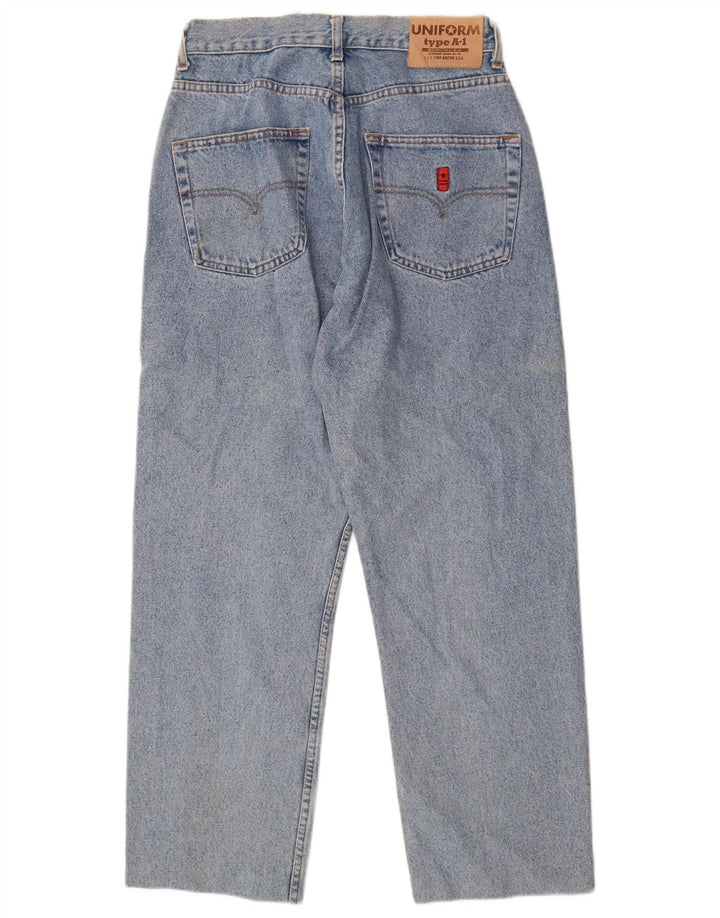 Uniform Mens Tapered Jeans W32 L28 Blue Cotton