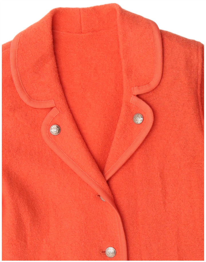 Vintage Womens 3 Button Blazer Jacket UK 16 Large Pink