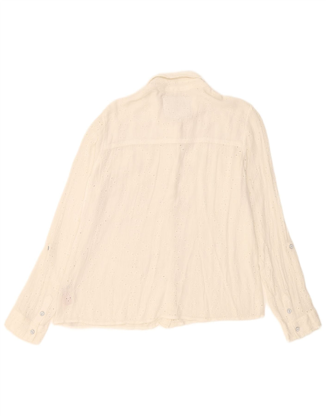 Superdry Womens Shirt UK 18 XL White Cotton