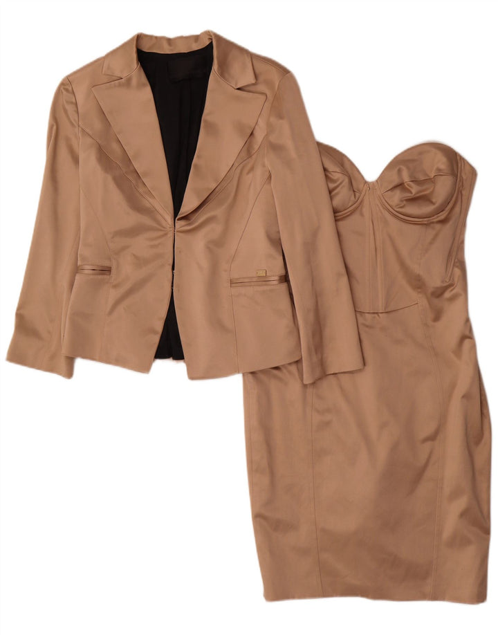 Elisabetta Franchi Womens 2 Piece Set IT 44 Medium Beige Polyester