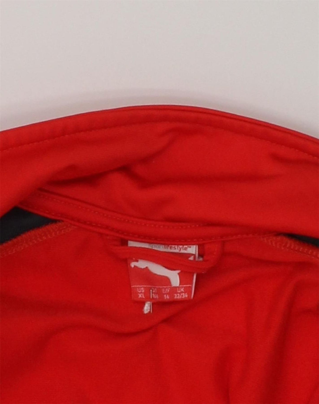 PUMA Boys Tracksuit Top Jacket 13-14 Years Red Polyester | Vintage Puma | Thrift | Second-Hand Puma | Used Clothing | Messina Hembry 