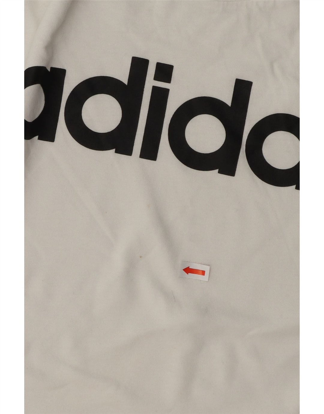 ADIDAS Mens Graphic T-Shirt Top Large White Cotton