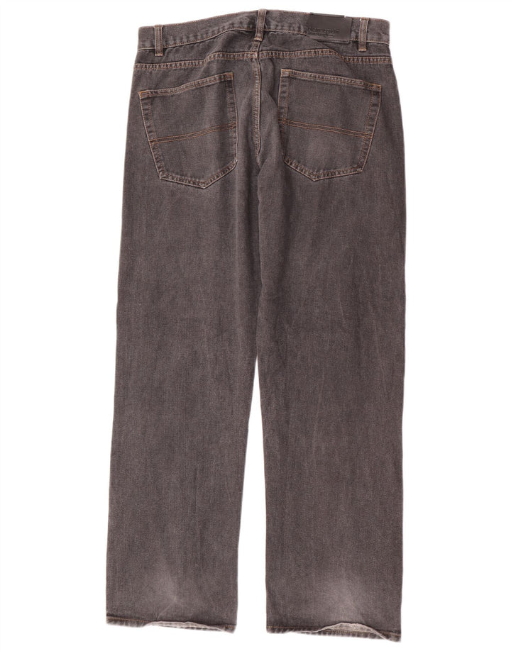 Pierre Cardin Mens Straight Jeans W36 L30 Grey Cotton