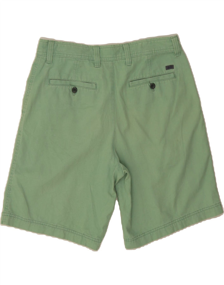 IZOD Mens Chino Shorts W32 Medium  Green Cotton Vintage Izod and Second-Hand Izod from Messina Hembry 