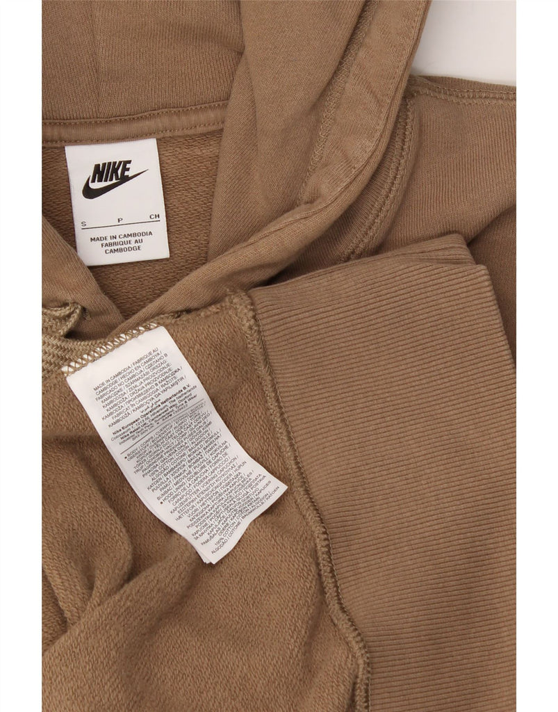 NIKE Mens Hoodie Jumper Small Brown Cotton Vintage Nike and Second-Hand Nike from Messina Hembry 