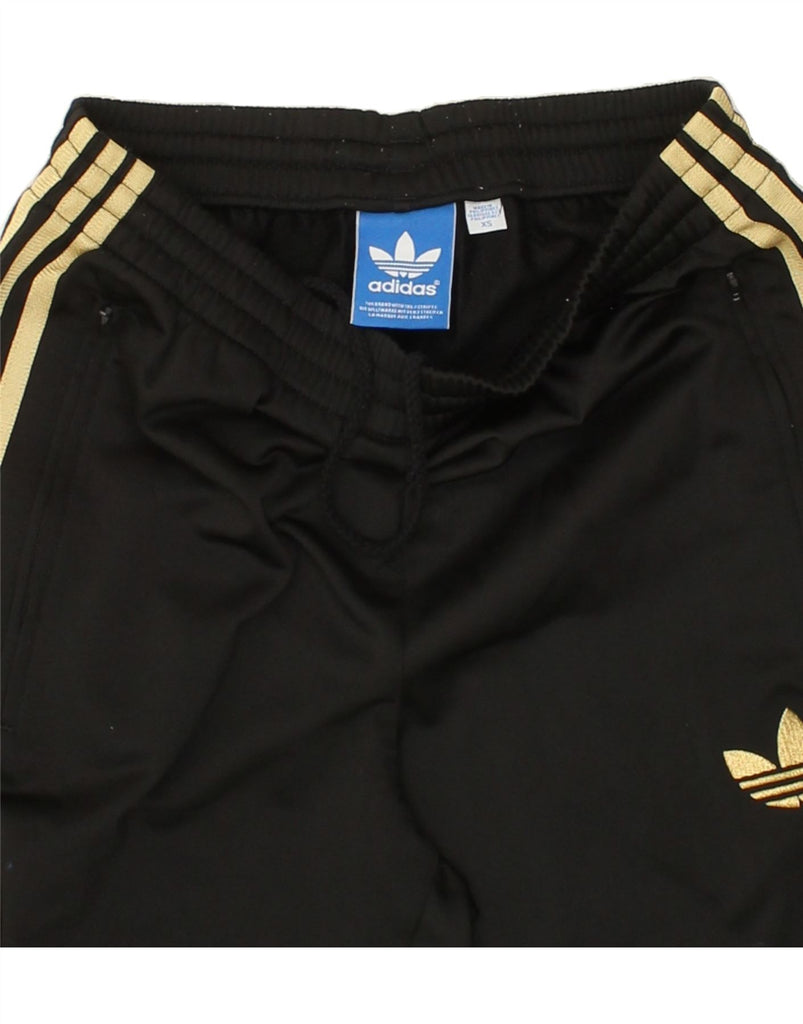 ADIDAS Mens Tracksuit Trousers XS Black Polyester Vintage Adidas and Second-Hand Adidas from Messina Hembry 