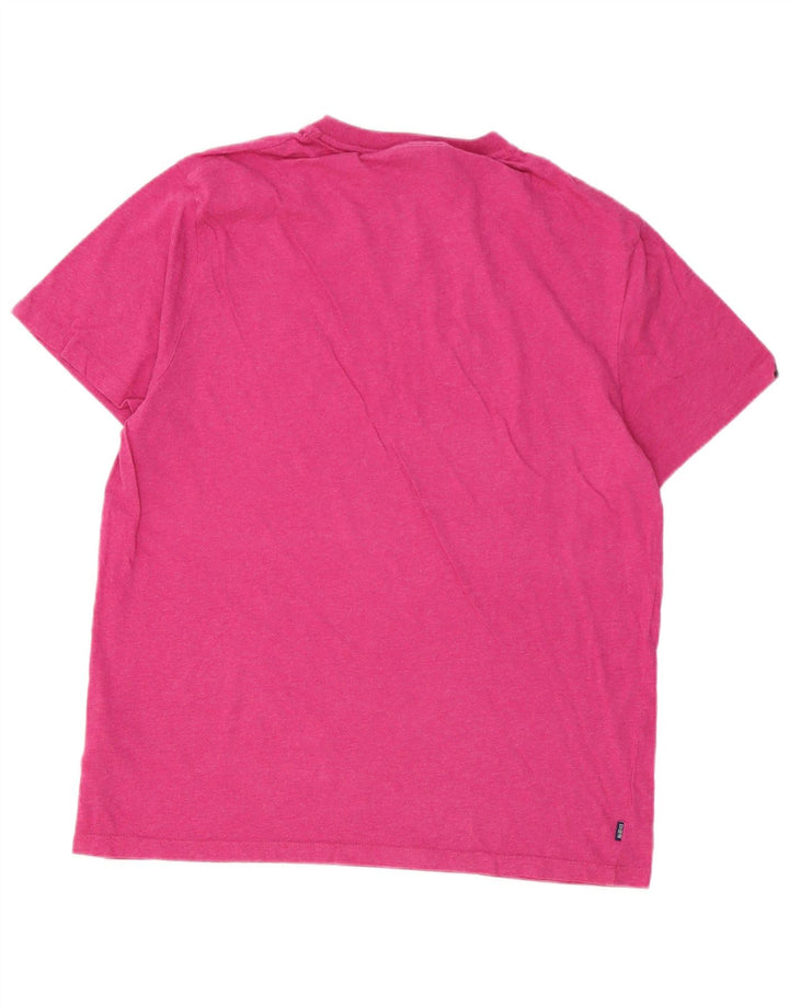 SUPERDRY Mens T-Shirt Top 2XL Pink Cotton