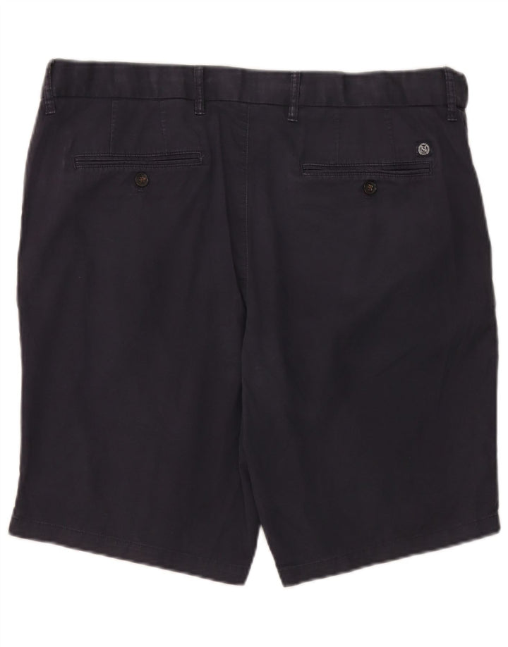 Marks & Spencer Mens Chino Shorts W36 Large  Navy Blue Cotton