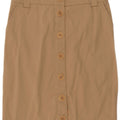 Marella Womens Straight Skirt UK 14 Medium W29 Beige Cotton