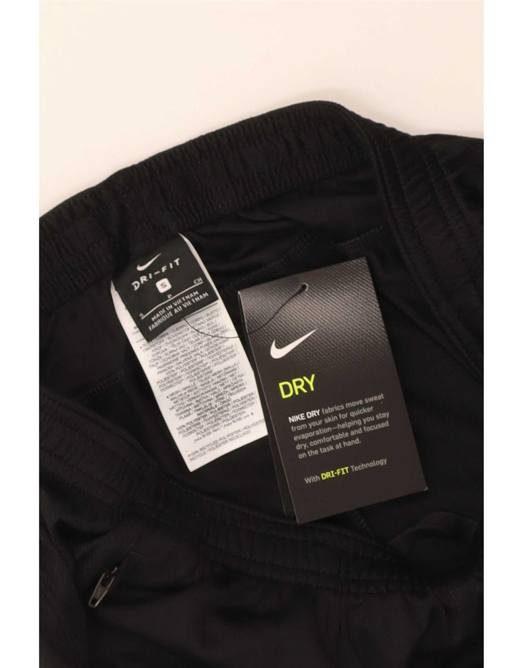 Nike Mens Dri Fit Tracksuit Trousers Small Black Polyester