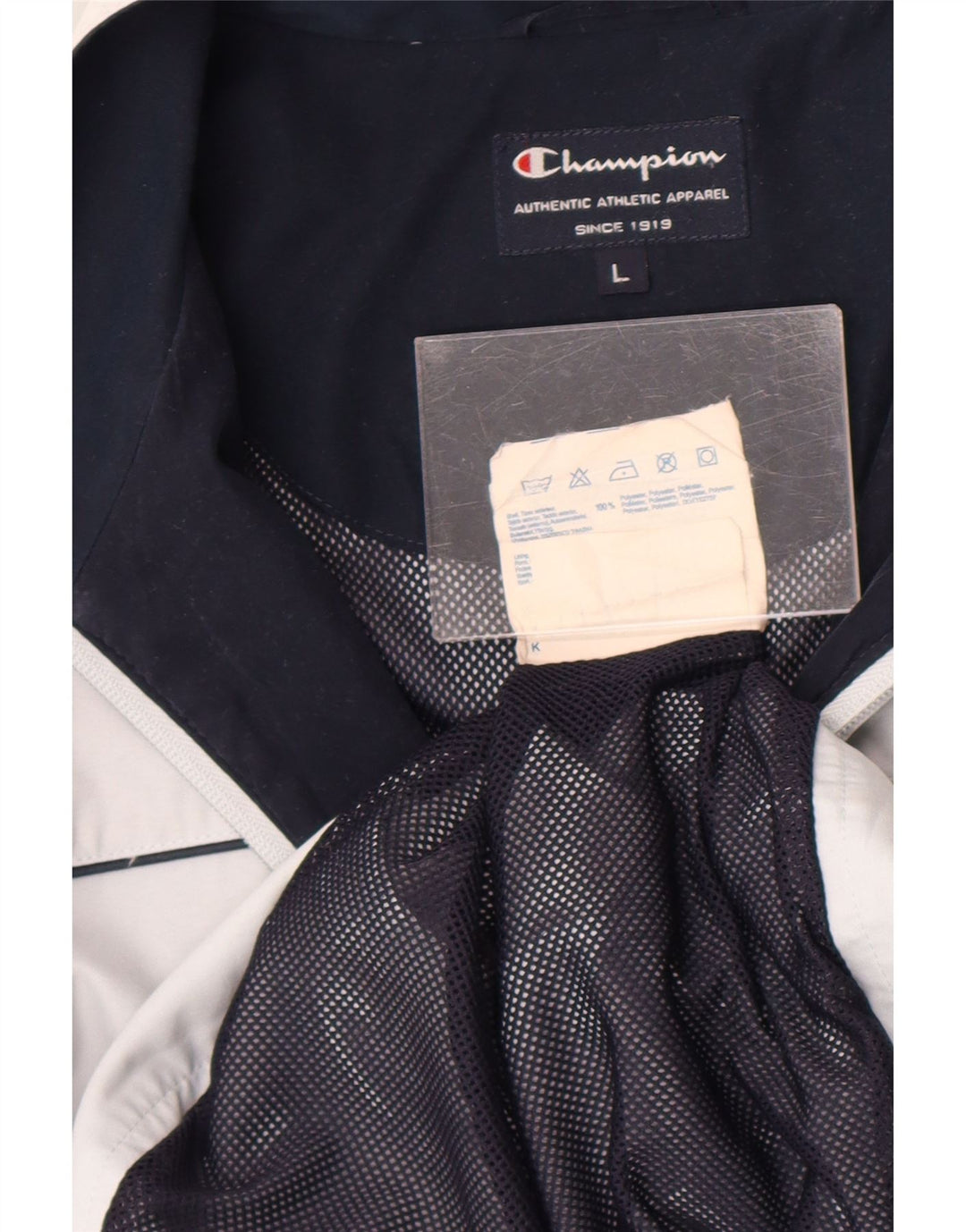 Champion Womens Tracksuit Top Jacket UK 16 Large Grey Polyester
