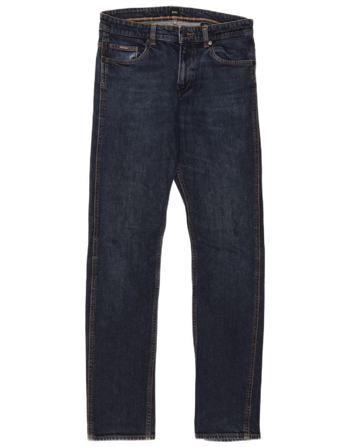 Hugo Boss Mens Slim Jeans W32 L33 Navy Blue