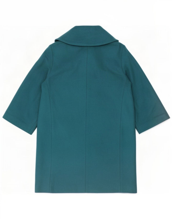 Marks & Spencer Womens Oversized Overcoat UK 16 Large Blue New Wool