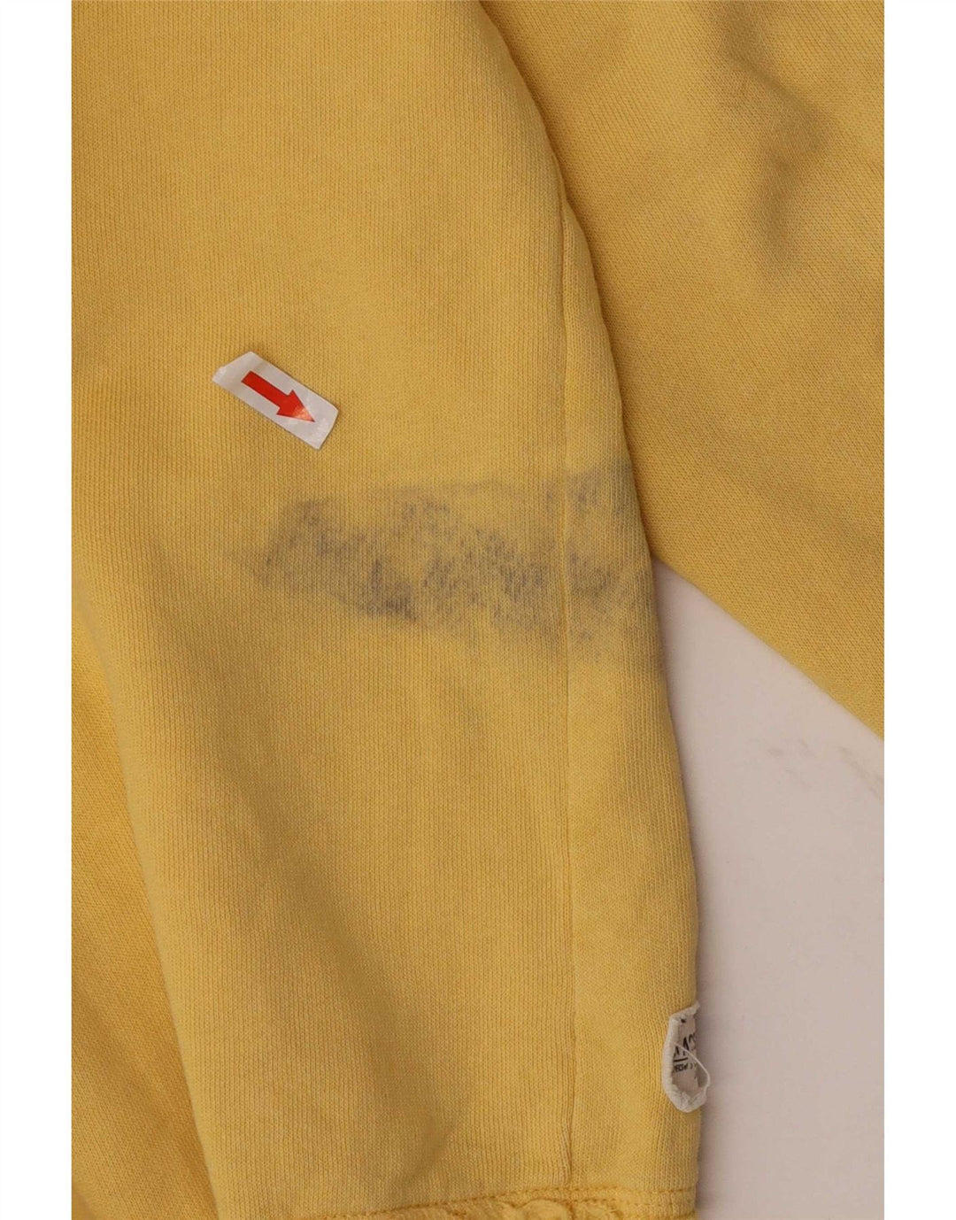 Puma Mens Graphic Hoodie Jumper Medium Yellow Cotton