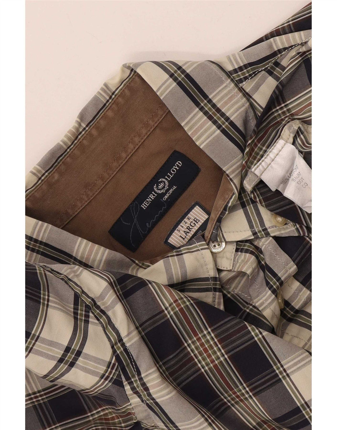 Henri Lloyd Mens Shirt Large Multicoloured Check Cotton