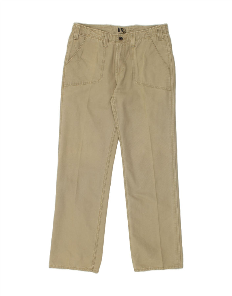 BLUSTAFF Mens Straight Chino Trousers IT 50 Large W34 L33 Beige Cotton | Vintage Blustaff | Thrift | Second-Hand Blustaff | Used Clothing | Messina Hembry 