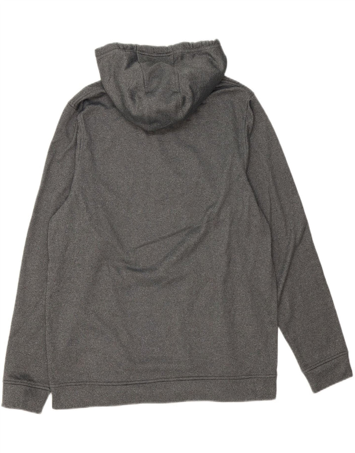 UNDER ARMOUR Mens Cold Gear Graphic Hoodie Jumper Large Grey Vintage Under Armour and Second-Hand Under Armour from Messina Hembry 