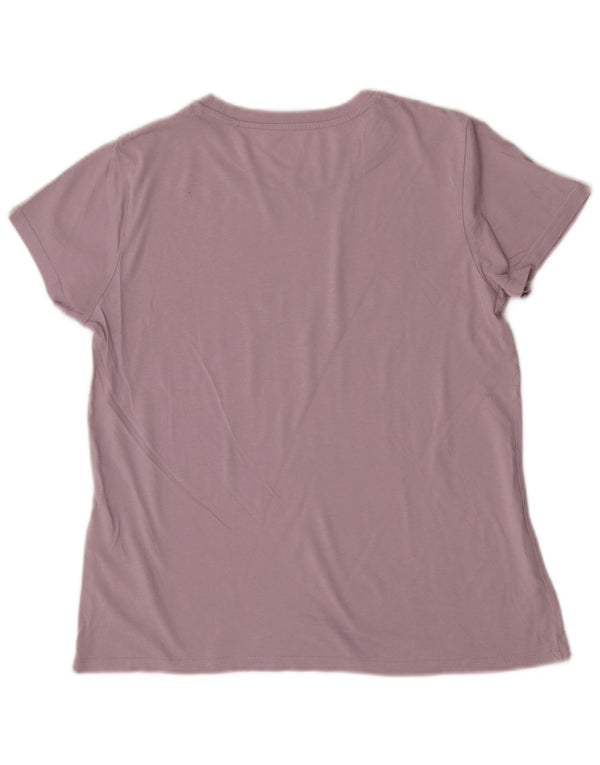 Levi's Womens Graphic T-Shirt Top UK 14 Medium Purple Cotton