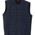 ZARA Mens Padded Gilet UK 38 Medium Navy Blue