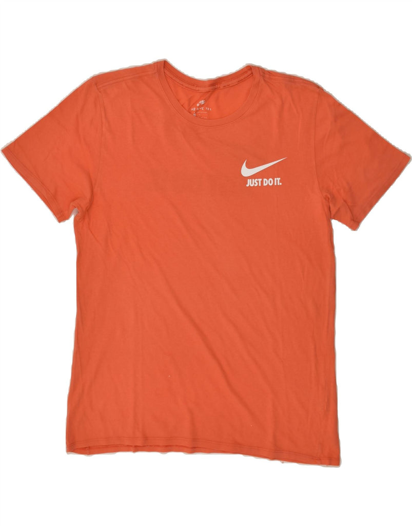 NIKE Mens Graphic T-Shirt Top Large Orange Cotton | Vintage Nike | Thrift | Second-Hand Nike | Used Clothing | Messina Hembry 