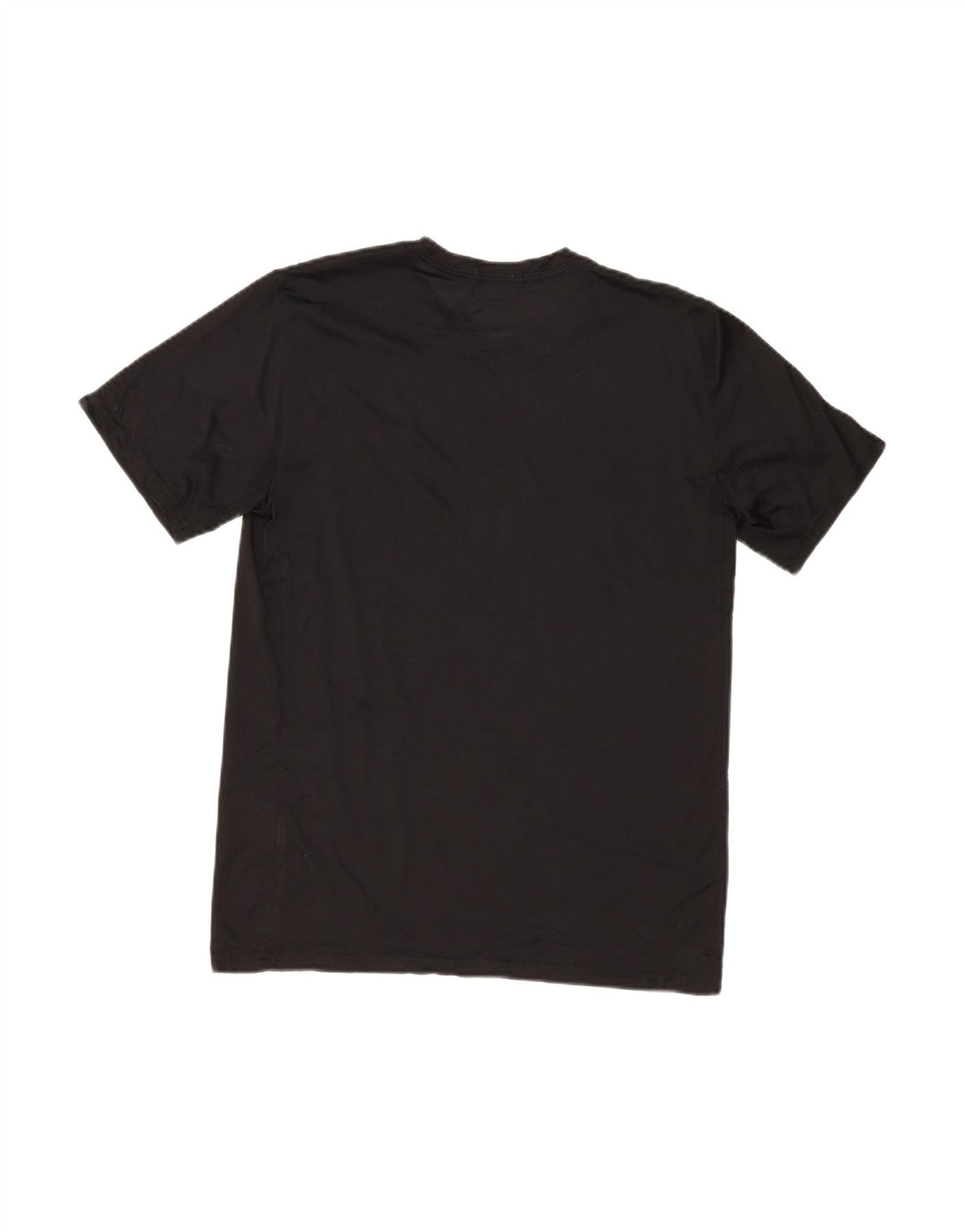 NIKE Womens Dri Fit T-Shirt Top UK 14 Medium Black Polyester