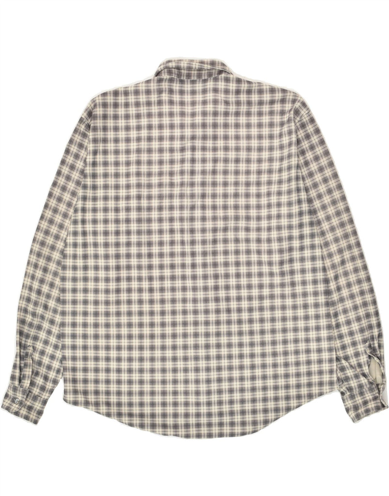 SALEWA Mens Shirt 2XL Grey Check Polyester | Vintage SALEWA | Thrift | Second-Hand SALEWA | Used Clothing | Messina Hembry 