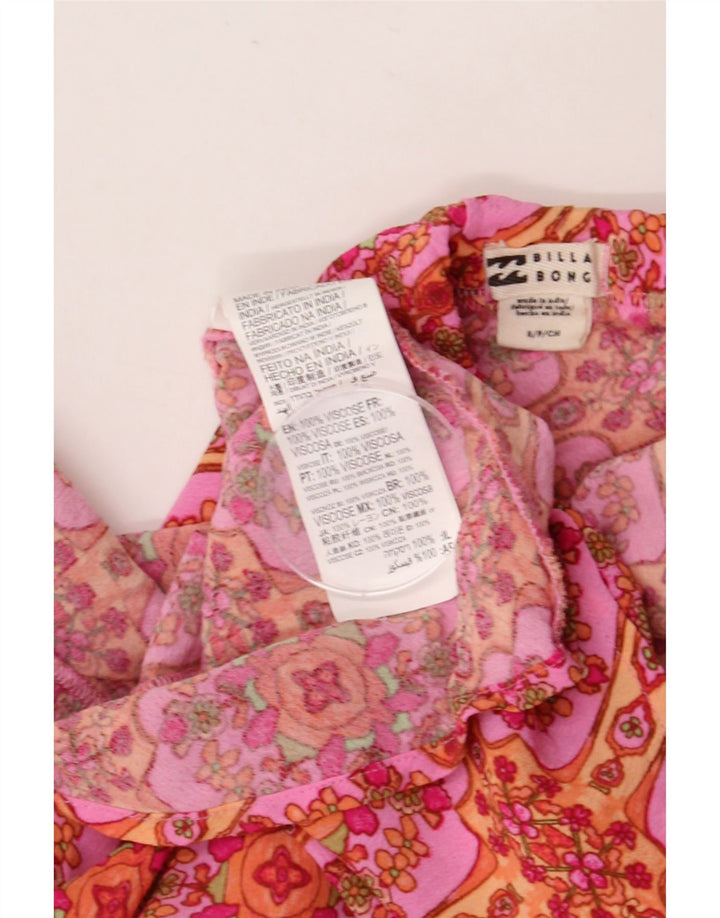 BILLABONG Womens Straight Skirt Small W27  Pink Floral Viscose