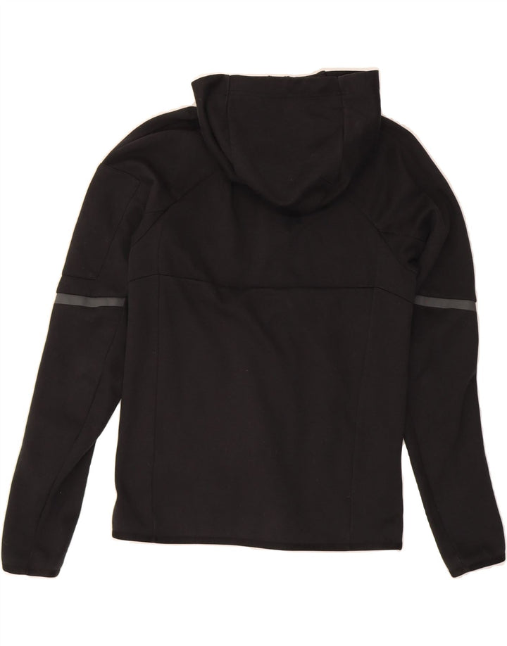ADIDAS Mens Zip Hoodie Sweater Small Black Cotton Vintage Adidas and Second-Hand Adidas from Messina Hembry 