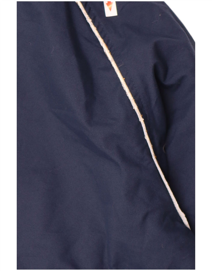 Nike Boys Oregon Graphic Anorak Jacket 8-9 Years Small Navy Blue Polyester