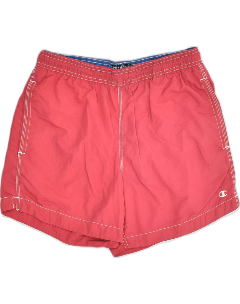 CHAMPION Mens Swimming Shorts Medium Pink | Vintage Champion | Thrift | Second-Hand Champion | Used Clothing | Messina Hembry 