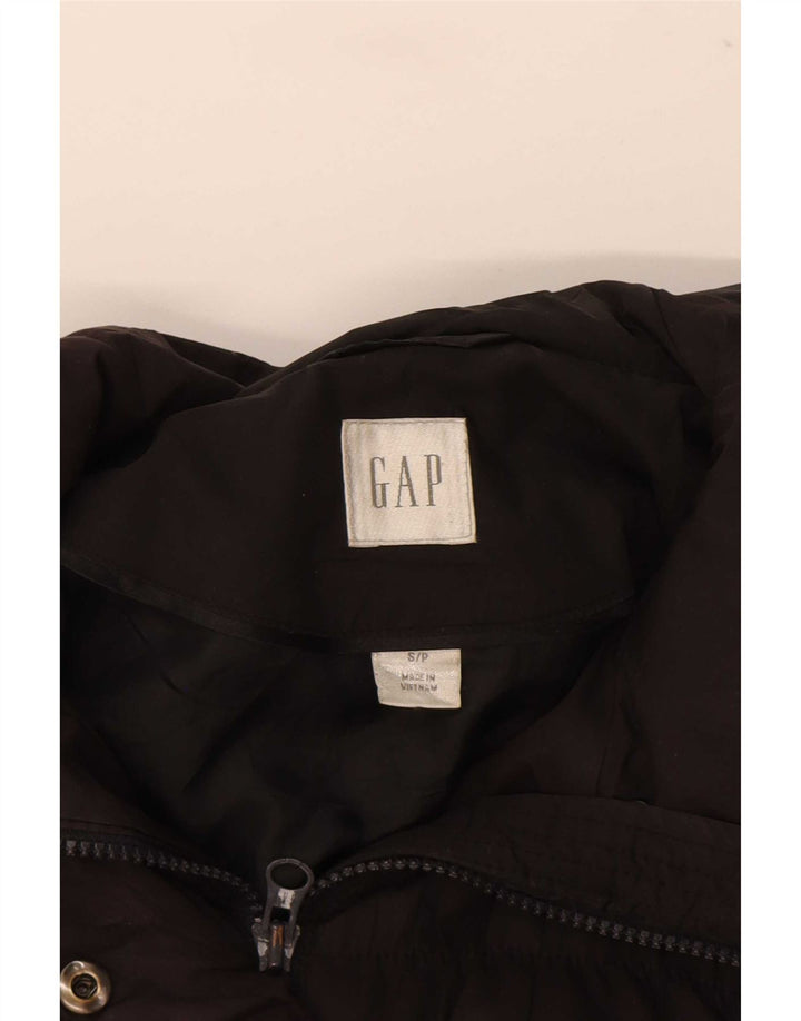 Gap Womens Hooded Padded Jacket UK 10 Small Black