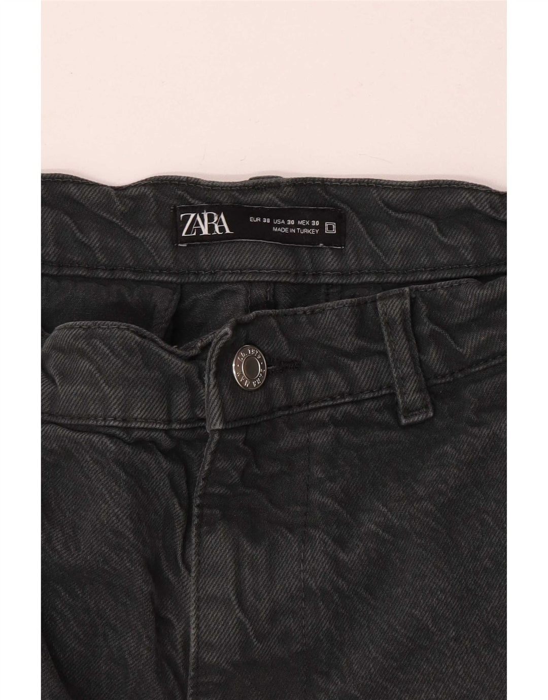 Zara Mens Cargo Loose Jeans EU 38 Small W30 L29 Grey