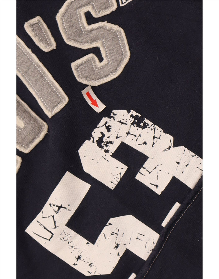 Levi's Mens Graphic Hoodie Jumper XL Navy Blue