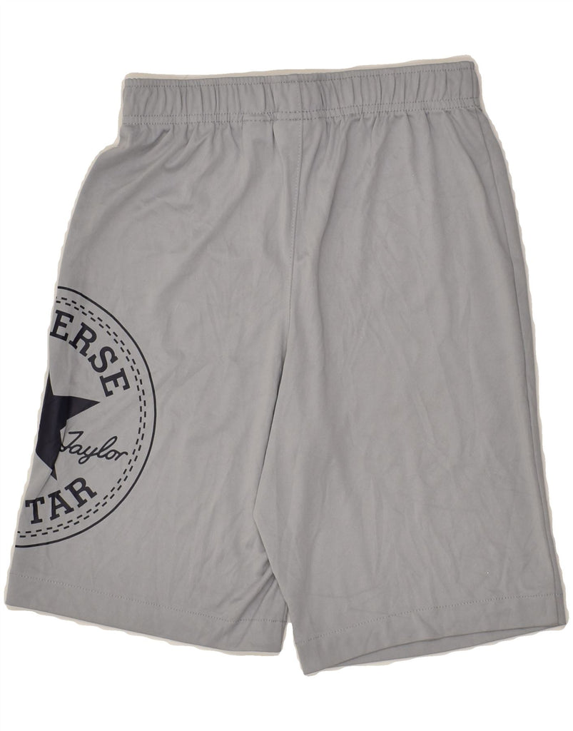 CONVERSE Boys Graphic Sport Shorts 12-13 Years Large Grey | Vintage Converse | Thrift | Second-Hand Converse | Used Clothing | Messina Hembry 