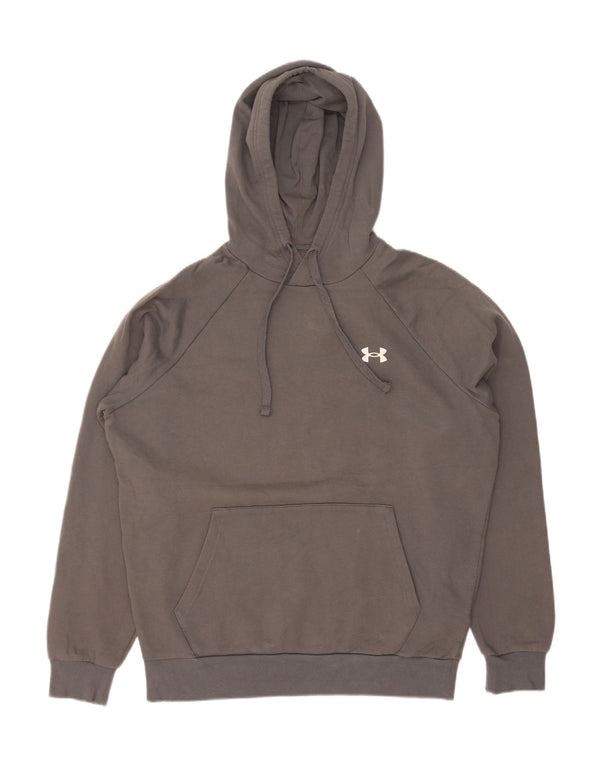 Under Armour Mens Loose Fit Hoodie Jumper Medium Grey Cotton