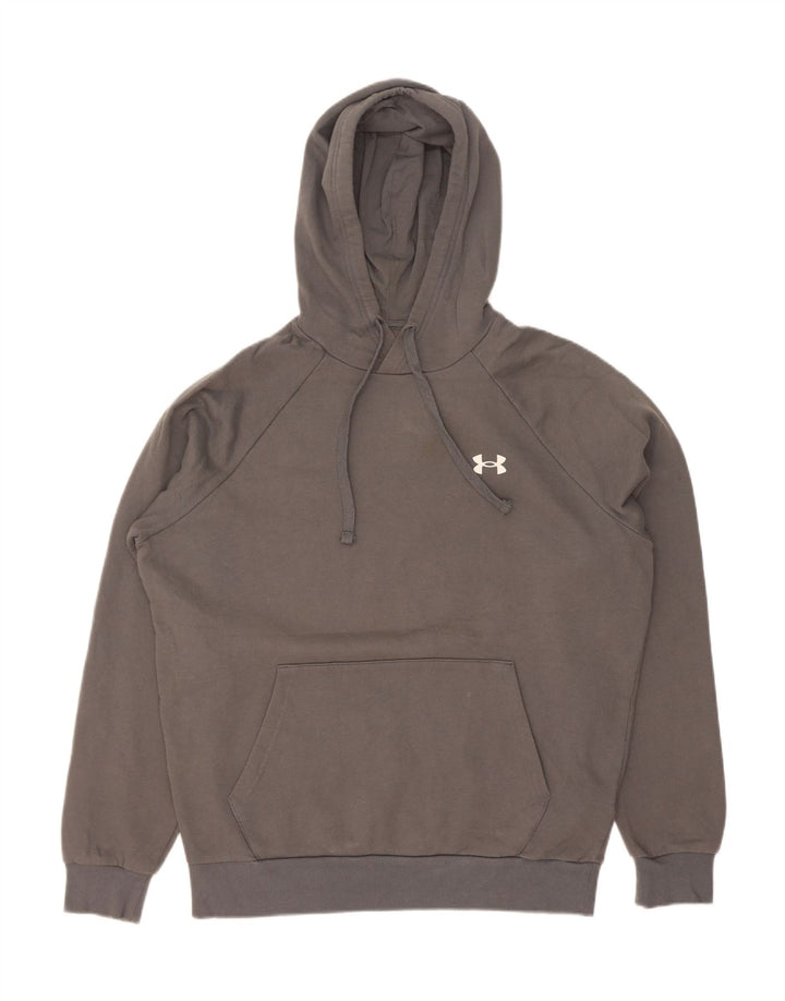 Under Armour Mens Loose Fit Hoodie Jumper Medium Grey Cotton