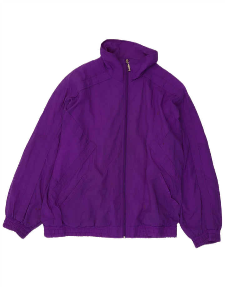 Rodeo Mens Tracksuit Top Jacket UK 44 XL Purple Nylon