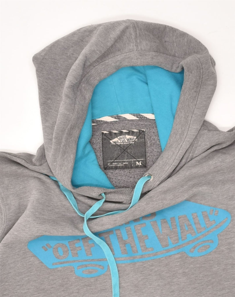 VANS Mens Graphic Hoodie Jumper Medium Grey Cotton | Vintage Vans | Thrift | Second-Hand Vans | Used Clothing | Messina Hembry 