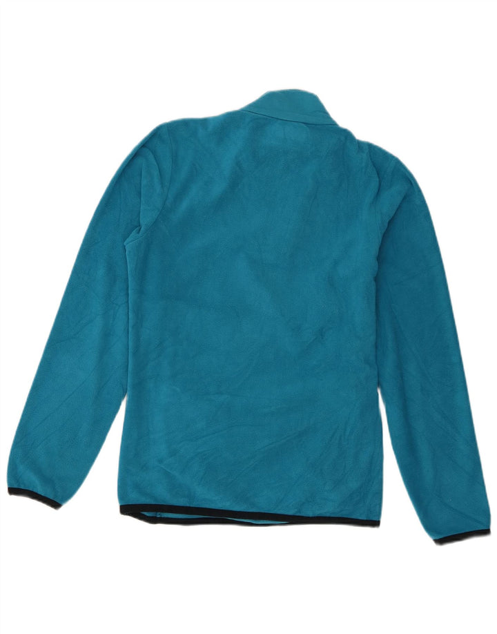 Kappa Womens Zip Neck Fleece Jumper UK 14 Large Blue