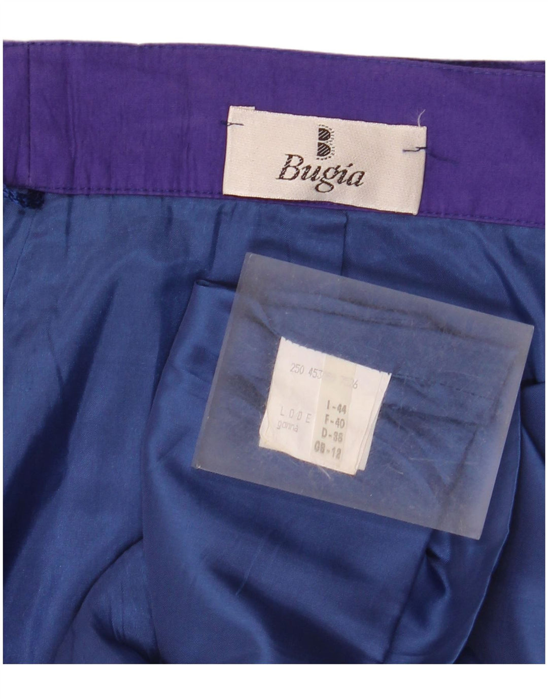 Vintage Womens Pencil Skirt IT 44 Medium W28  Purple Acetate