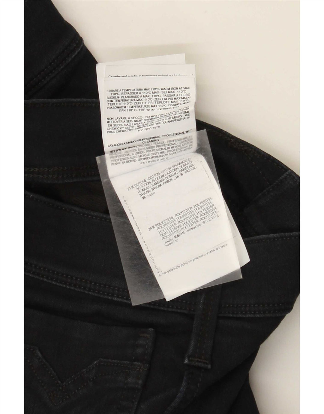Replay Mens Slim Jeans W31 L34 Navy Blue Cotton