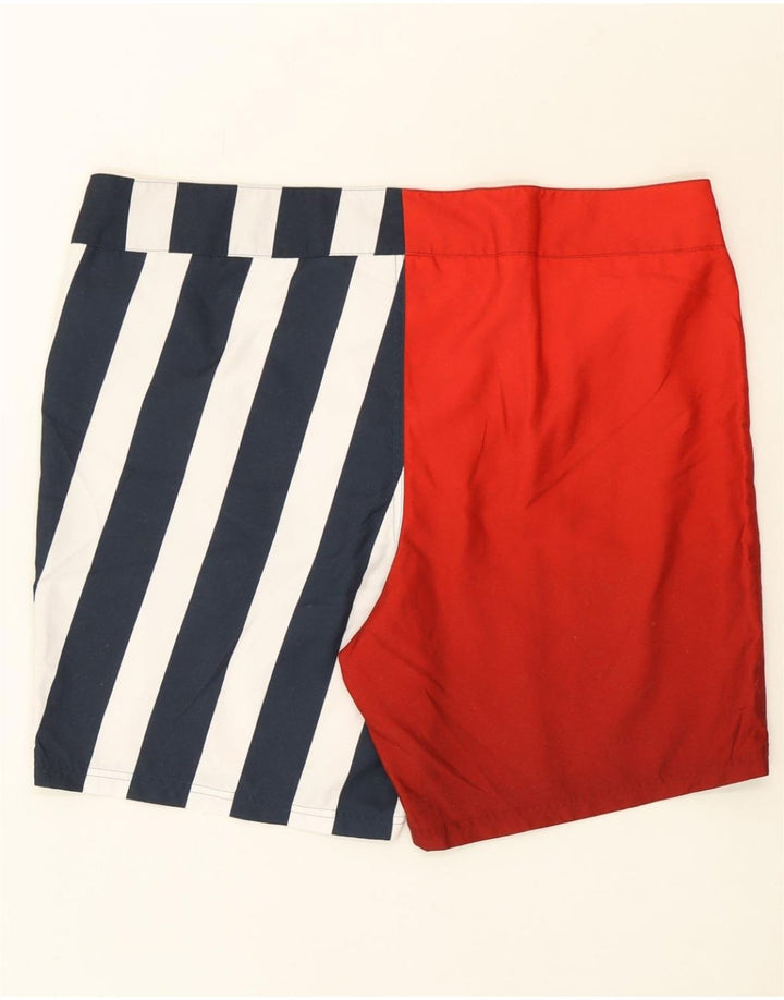 PUMA Mens Swimming Shorts XL Red Striped Polyester Vintage Puma and Second-Hand Puma from Messina Hembry 