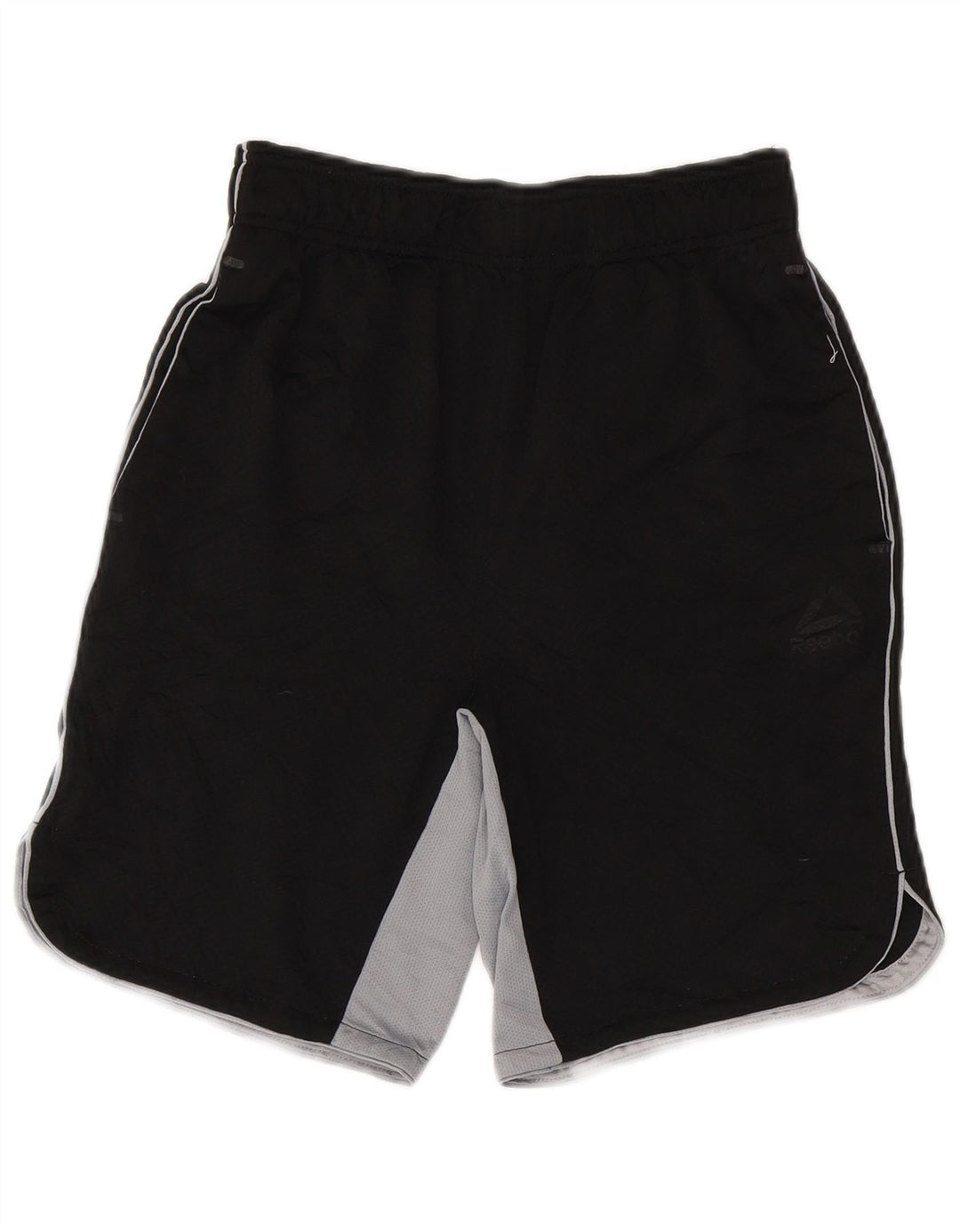 Reebok Mens Sport Shorts Small Black Colourblock Polyester