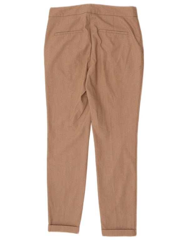 Zara Womens Slim Suit Trousers EU 34 2XS W24 L27 Beige Polyester