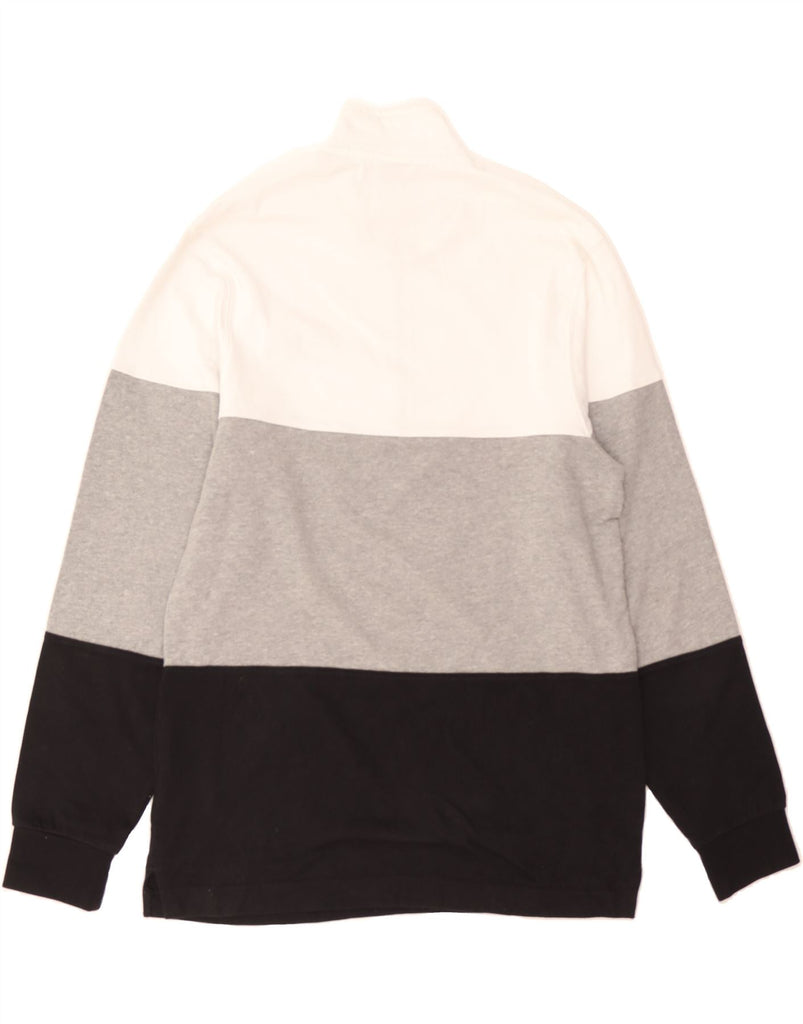 NIKE Mens Long Sleeve Polo Shirt XS Multicoloured Striped Cotton Vintage Nike and Second-Hand Nike from Messina Hembry 