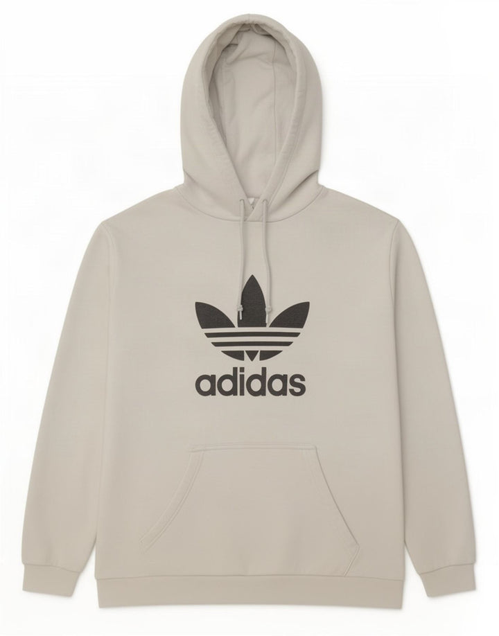 Adidas Mens Graphic Hoodie Jumper Large White